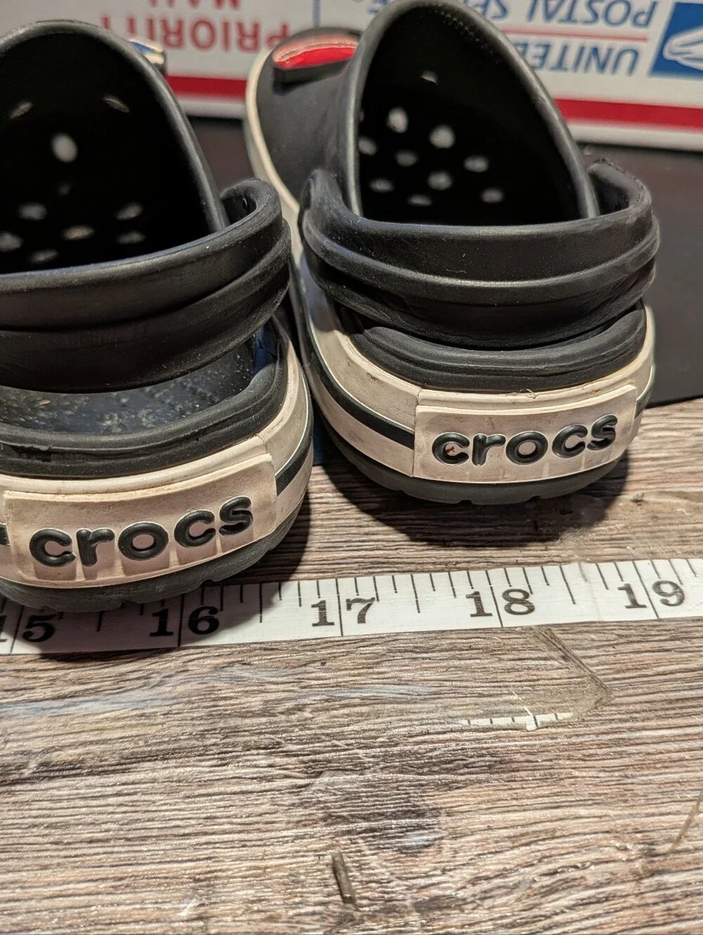 Crocs Toddlers Navy Blue W Power Ranger Jibbitz Size C9‎
